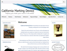 Tablet Screenshot of californiamarkingdevice.com